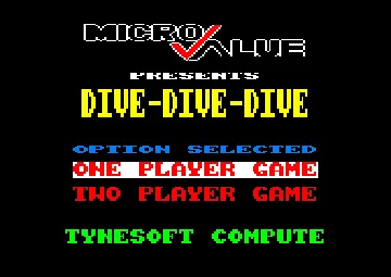 Dive-Dive-Dive (UK) (1987) (Trainer) screen shot title